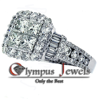 4.85CT F-G VS1-VS2 CERTIFIED DIAMOND VINTAGE RING 18KW